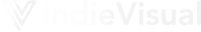 Indievisual White Logo