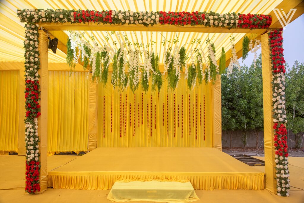 Pandal setup for Indian wedding