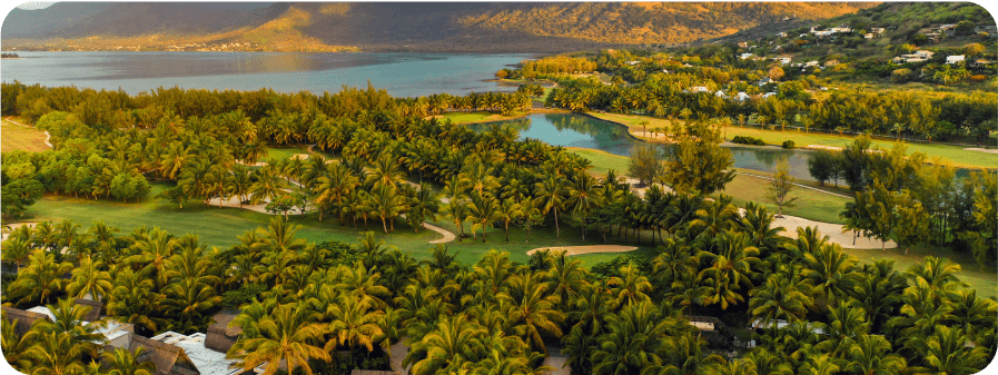 View from the height of the island of mauritius in 2022