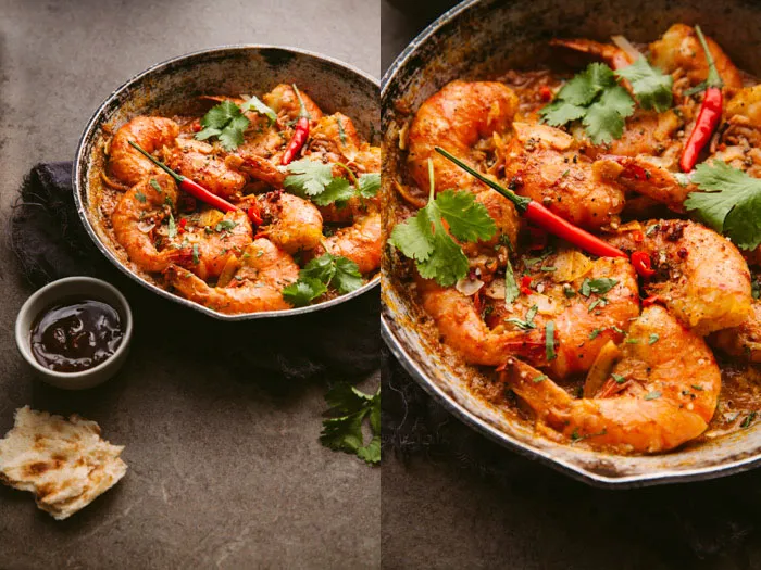 Prawn Masala Served in a Bowl