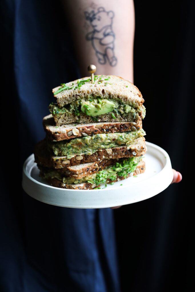 White Bean Avocado Sandwich